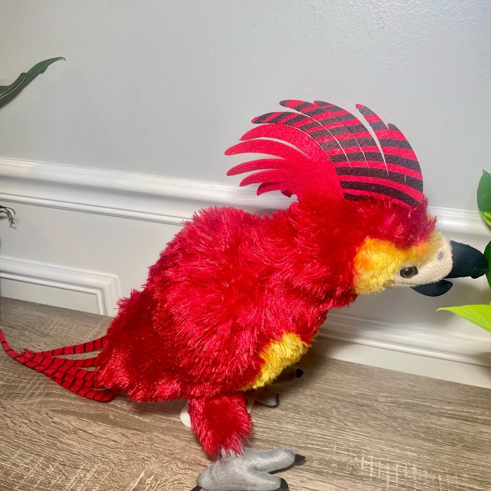 Harry Potter Fawkes The Phoenix Red Plush Bird 17" Stuffed Animal Universal(#16) - Picture 6 of 7